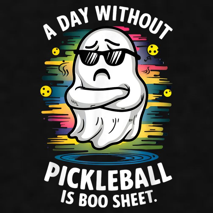 Funny Ghost A Day Without Pickleball Is Boo Sheet Ladies PosiCharge Tri-Blend Wicking Tank