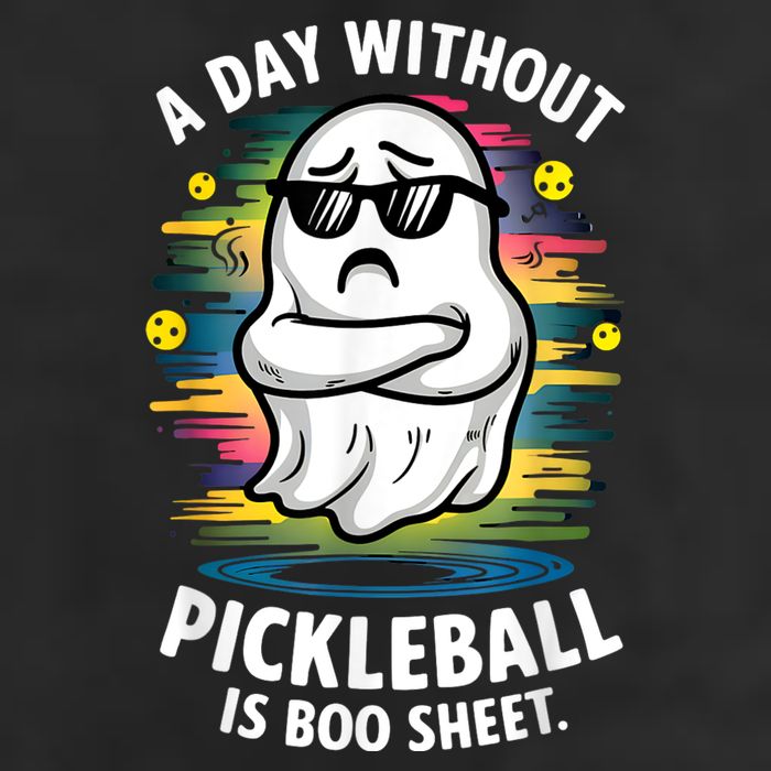 Funny Ghost A Day Without Pickleball Is Boo Sheet 7 Panel Mesh Trucker Snapback Hat