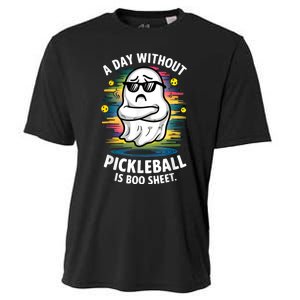 Funny Ghost A Day Without Pickleball Is Boo Sheet Cooling Performance Crew T-Shirt