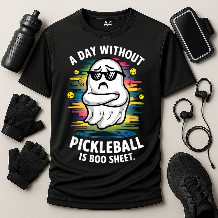 Funny Ghost A Day Without Pickleball Is Boo Sheet Performance Shirt