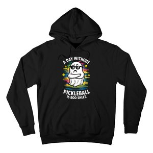 Funny Ghost A Day Without Pickleball Is Boo Sheet Hoodie