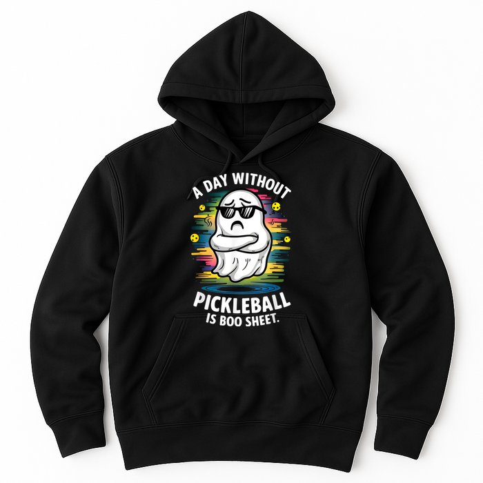 Funny Ghost A Day Without Pickleball Is Boo Sheet Hoodie