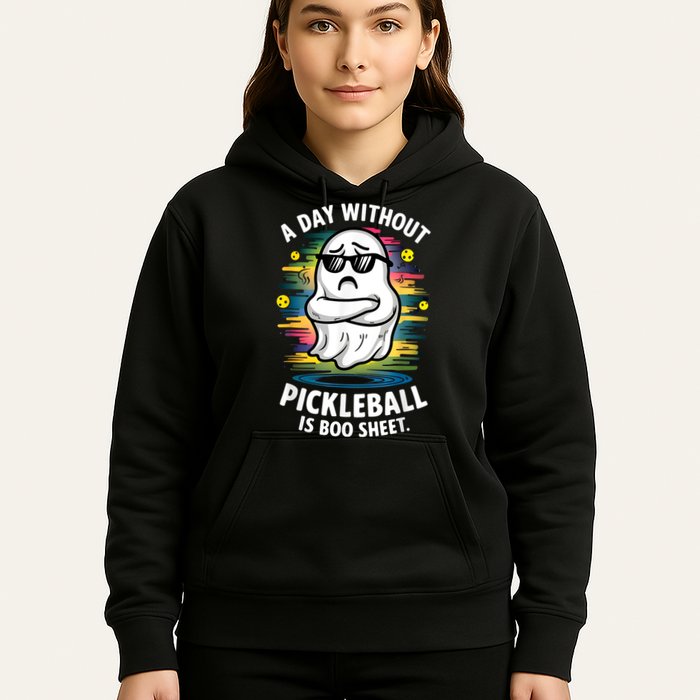 Funny Ghost A Day Without Pickleball Is Boo Sheet Hoodie