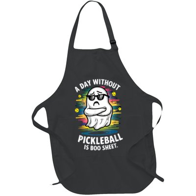 Funny Ghost A Day Without Pickleball Is Boo Sheet Apron