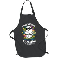 Funny Ghost A Day Without Pickleball Is Boo Sheet Apron
