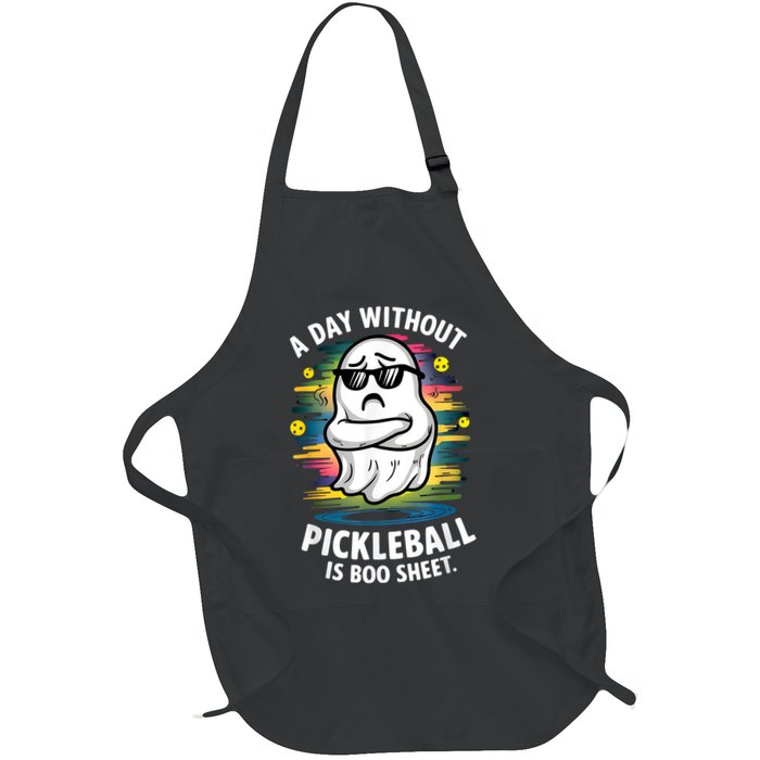 Funny Ghost A Day Without Pickleball Is Boo Sheet Apron