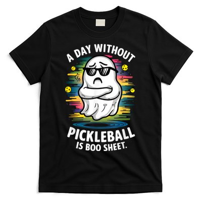 Funny Ghost A Day Without Pickleball Is Boo Sheet T-Shirt
