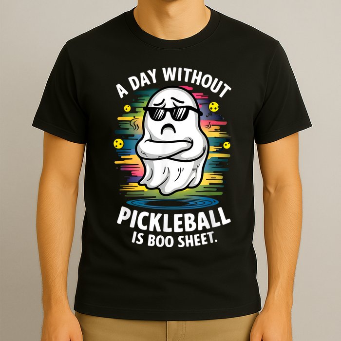 Funny Ghost A Day Without Pickleball Is Boo Sheet T-Shirt