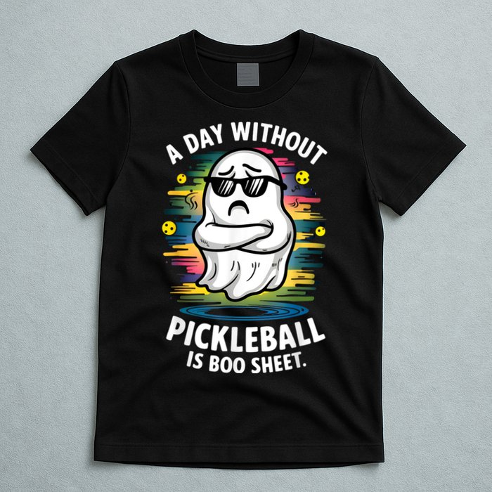 Funny Ghost A Day Without Pickleball Is Boo Sheet T-Shirt