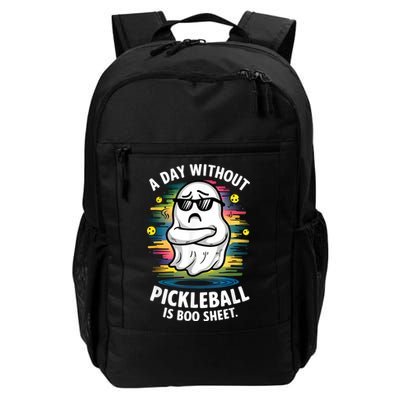 Funny Ghost A Day Without Pickleball Is Boo Sheet Backpack