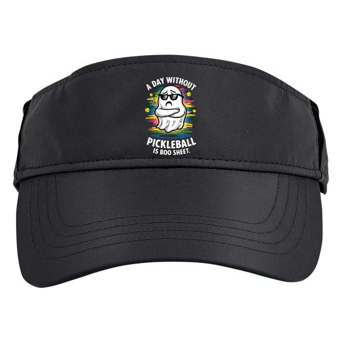 Funny Ghost A Day Without Pickleball Is Boo Sheet Adult Drive Performance Visor
