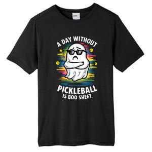 Funny Ghost A Day Without Pickleball Is Boo Sheet Tall Fusion ChromaSoft Performance T-Shirt