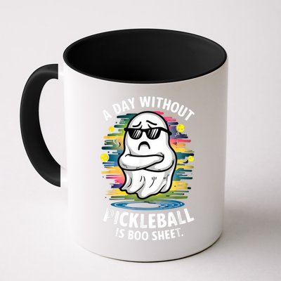 Funny Ghost A Day Without Pickleball Is Boo Sheet Mug