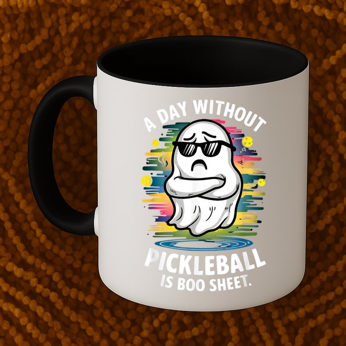 Funny Ghost A Day Without Pickleball Is Boo Sheet Mug