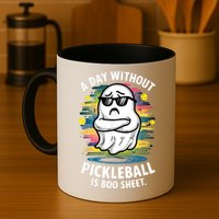 Funny Ghost A Day Without Pickleball Is Boo Sheet Mug