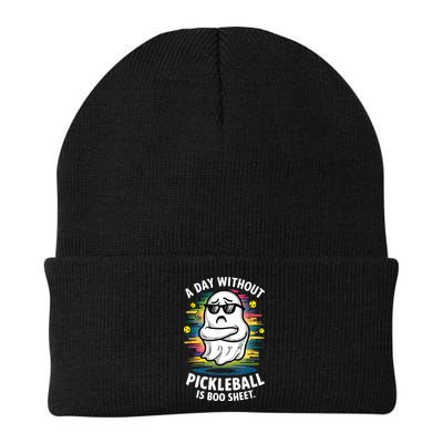 Funny Ghost A Day Without Pickleball Is Boo Sheet Beanie