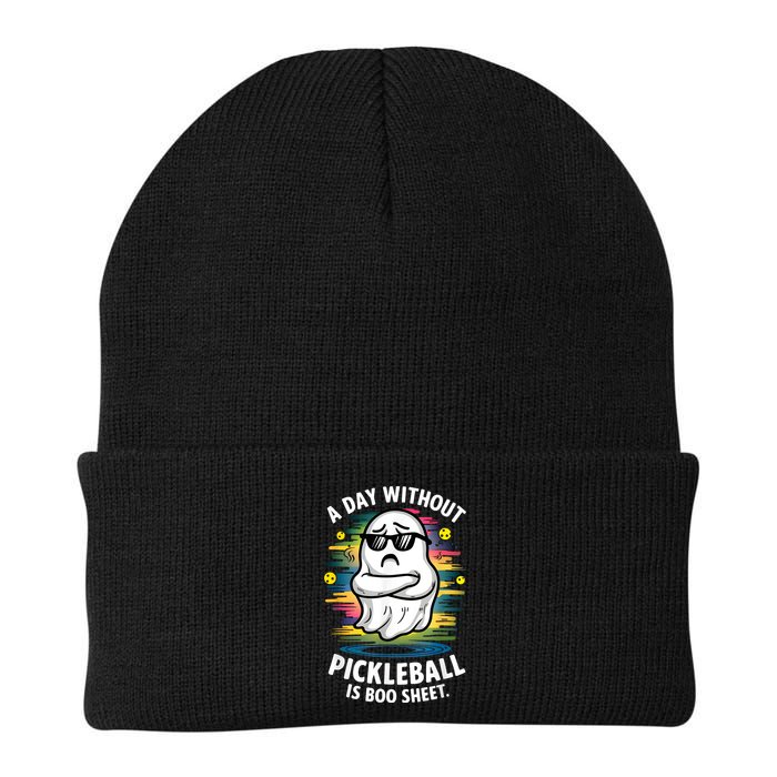 Funny Ghost A Day Without Pickleball Is Boo Sheet Beanie
