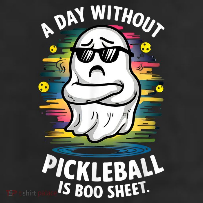 Funny Ghost A Day Without Pickleball Is Boo Sheet Beanie