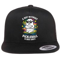 Funny Ghost A Day Without Pickleball Is Boo Sheet Flatbill Hat