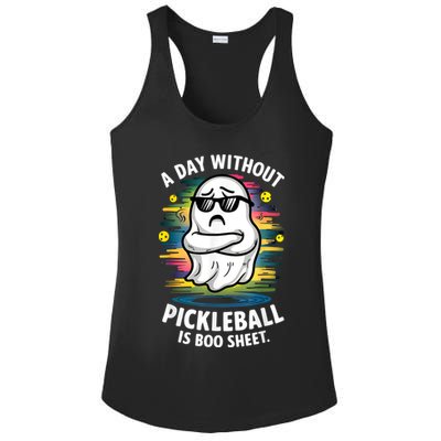 Funny Ghost A Day Without Pickleball Is Boo Sheet Ladies PosiCharge Competitor Racerback Tank