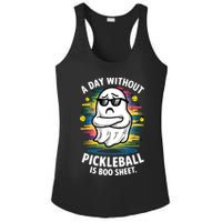 Funny Ghost A Day Without Pickleball Is Boo Sheet Ladies PosiCharge Competitor Racerback Tank