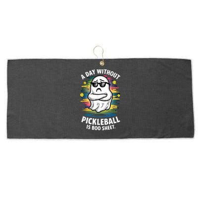 Funny Ghost A Day Without Pickleball Is Boo Sheet Large Microfiber Waffle Golf Towel