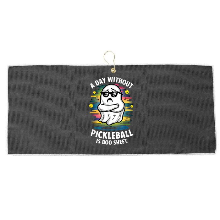 Funny Ghost A Day Without Pickleball Is Boo Sheet Large Microfiber Waffle Golf Towel
