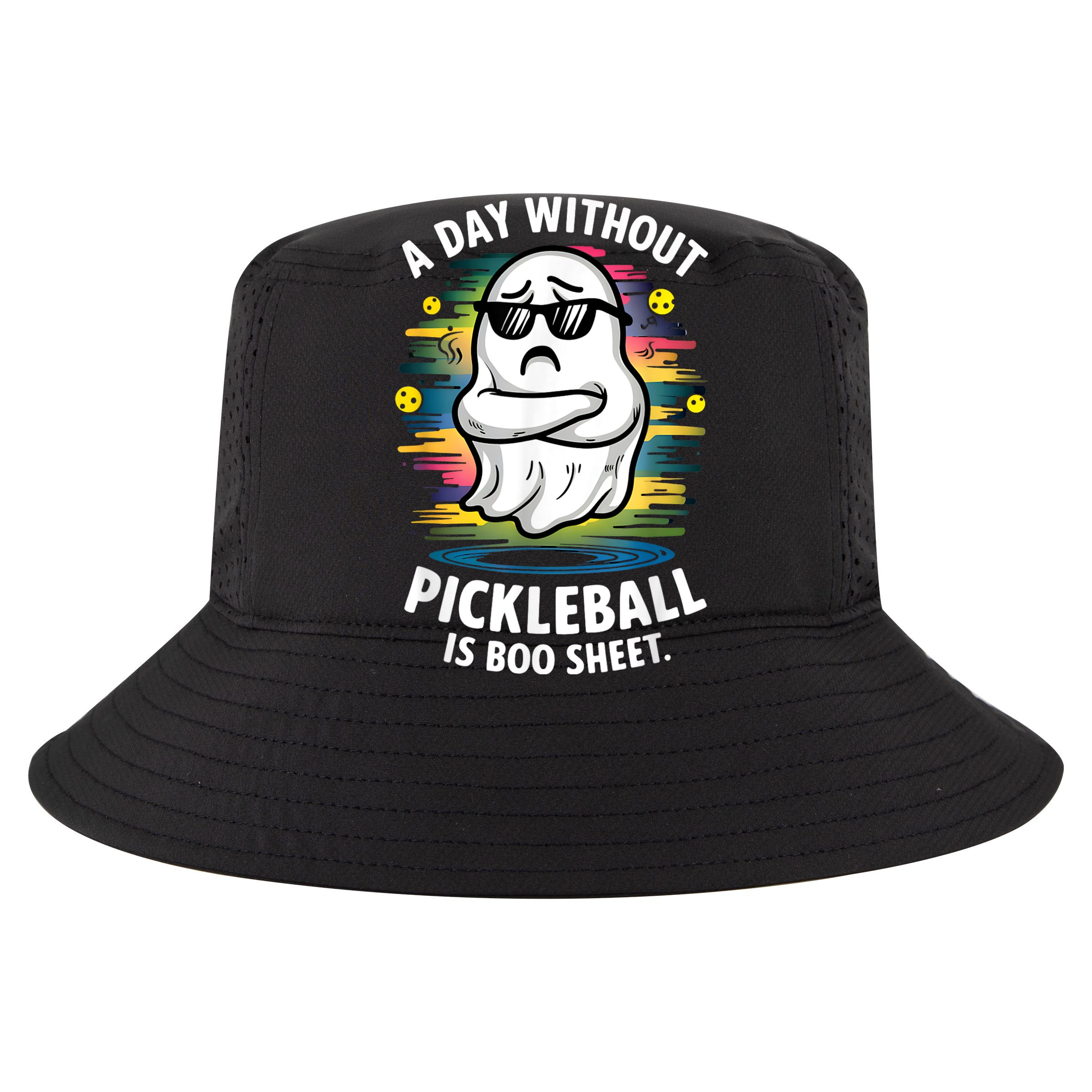 Funny Ghost A Day Without Pickleball Is Boo Sheet Cooling Performance Long Sleeve Crew