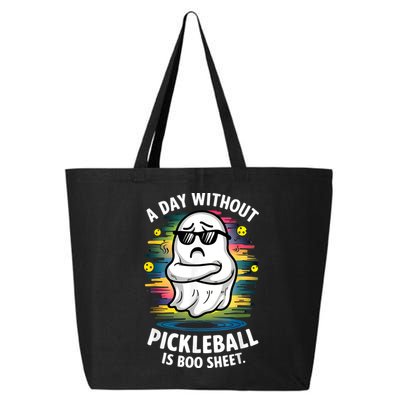 Funny Ghost A Day Without Pickleball Is Boo Sheet 25L Jumbo Tote