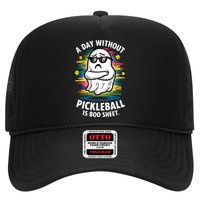 Funny Ghost A Day Without Pickleball Is Boo Sheet Trucker Hat