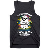 Funny Ghost A Day Without Pickleball Is Boo Sheet Tank Top