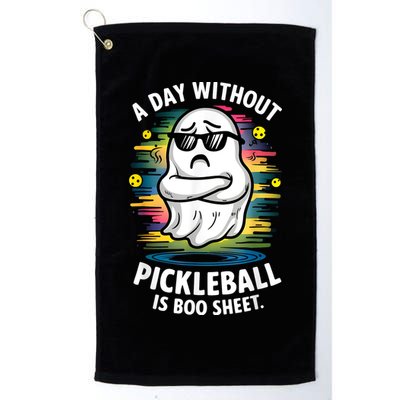 Funny Ghost A Day Without Pickleball Is Boo Sheet Golf Towel
