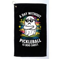 Funny Ghost A Day Without Pickleball Is Boo Sheet Golf Towel