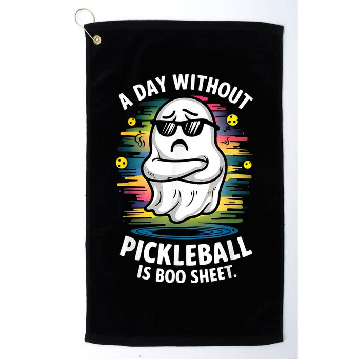 Funny Ghost A Day Without Pickleball Is Boo Sheet Golf Towel