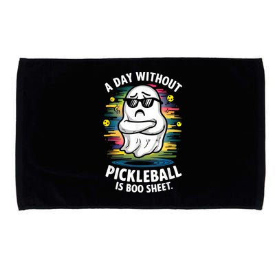 Funny Ghost A Day Without Pickleball Is Boo Sheet Microfiber Hand Towel
