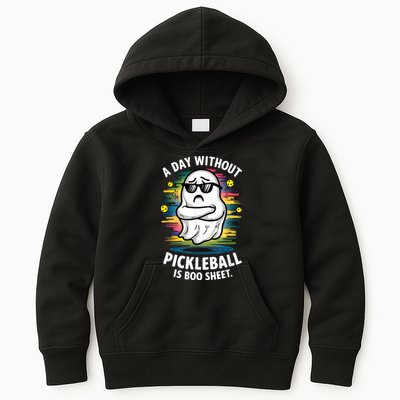 Funny Ghost A Day Without Pickleball Is Boo Sheet Kids Hoodie