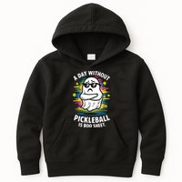 Funny Ghost A Day Without Pickleball Is Boo Sheet Kids Hoodie