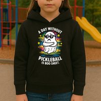Funny Ghost A Day Without Pickleball Is Boo Sheet Kids Hoodie