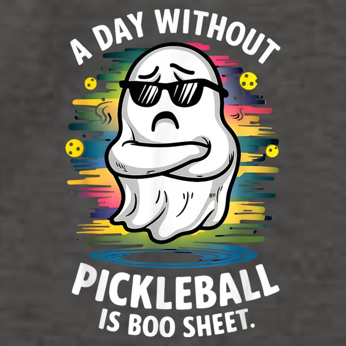 Funny Ghost A Day Without Pickleball Is Boo Sheet Vector Backpack