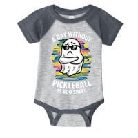 Funny Ghost A Day Without Pickleball Is Boo Sheet Infant Baby Jersey Bodysuit