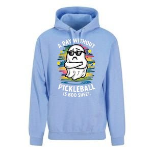 Funny Ghost A Day Without Pickleball Is Boo Sheet Unisex Surf Hoodie