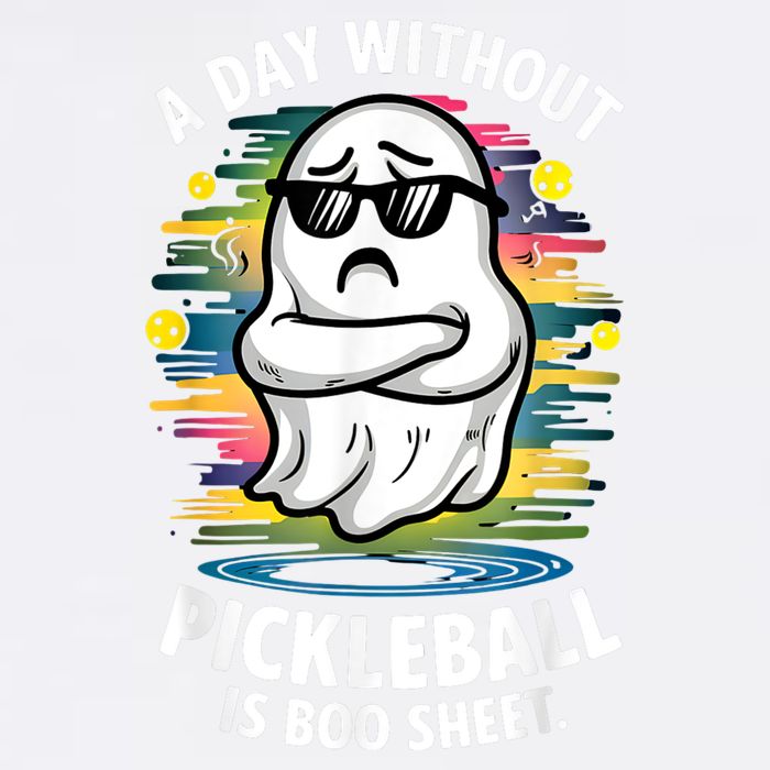 Funny Ghost A Day Without Pickleball Is Boo Sheet Garment-Dyed Sweatshirt