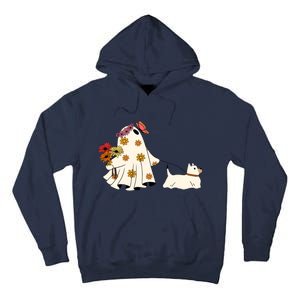 Funny Ghost And Dog Halloween Tall Hoodie