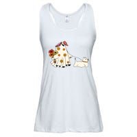 Funny Ghost And Dog Halloween Ladies Essential Flowy Tank