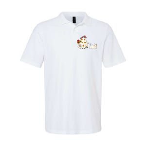 Funny Ghost And Dog Halloween Softstyle Adult Sport Polo