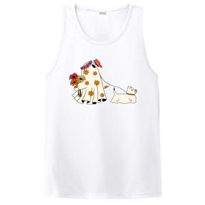 Funny Ghost And Dog Halloween PosiCharge Competitor Tank