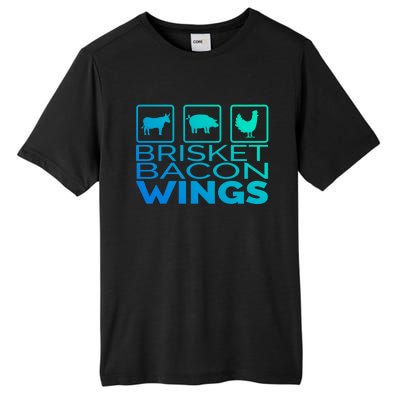 Funny Grill Brisket Bacon Wings Dad Fathers Day Gift Tall Fusion ChromaSoft Performance T-Shirt