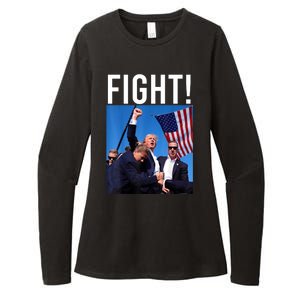 Fight God Bless President Trump Donald Gift Womens CVC Long Sleeve Shirt