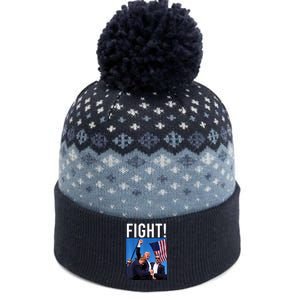 Fight God Bless President Trump Donald Gift The Baniff Cuffed Pom Beanie