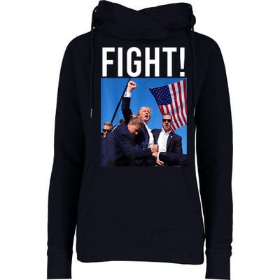 Fight God Bless President Trump Donald Gift Womens Funnel Neck Pullover Hood